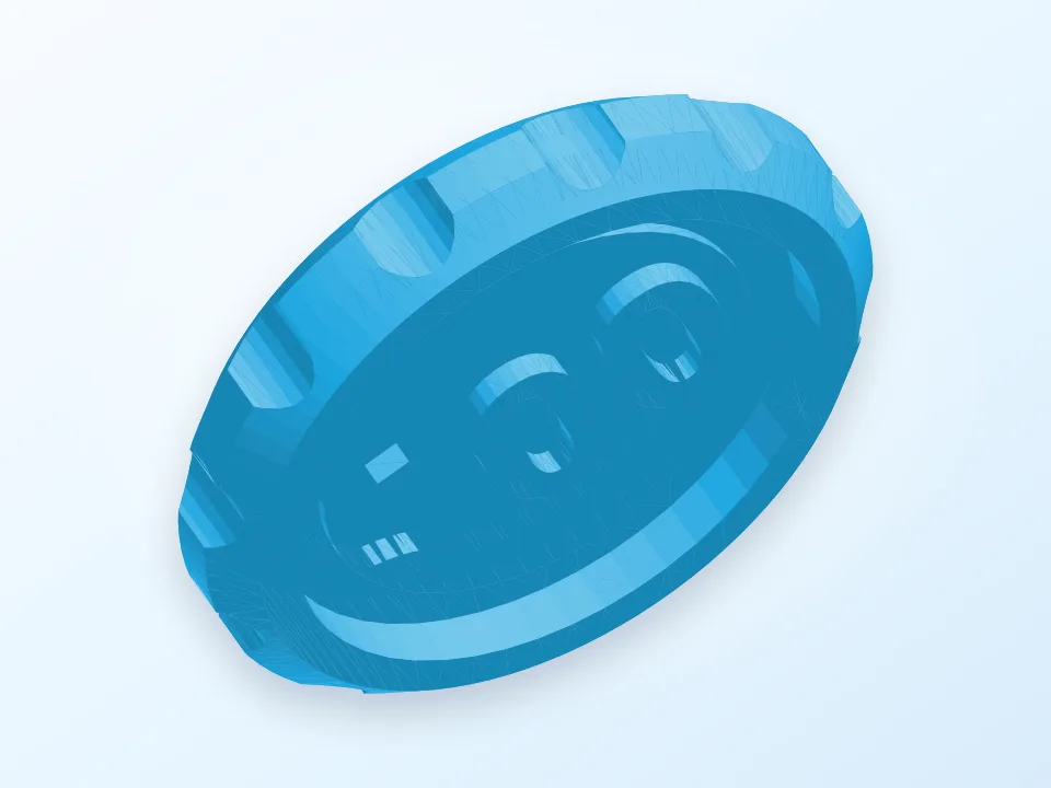 Game Tokens / Coins 3D model preview