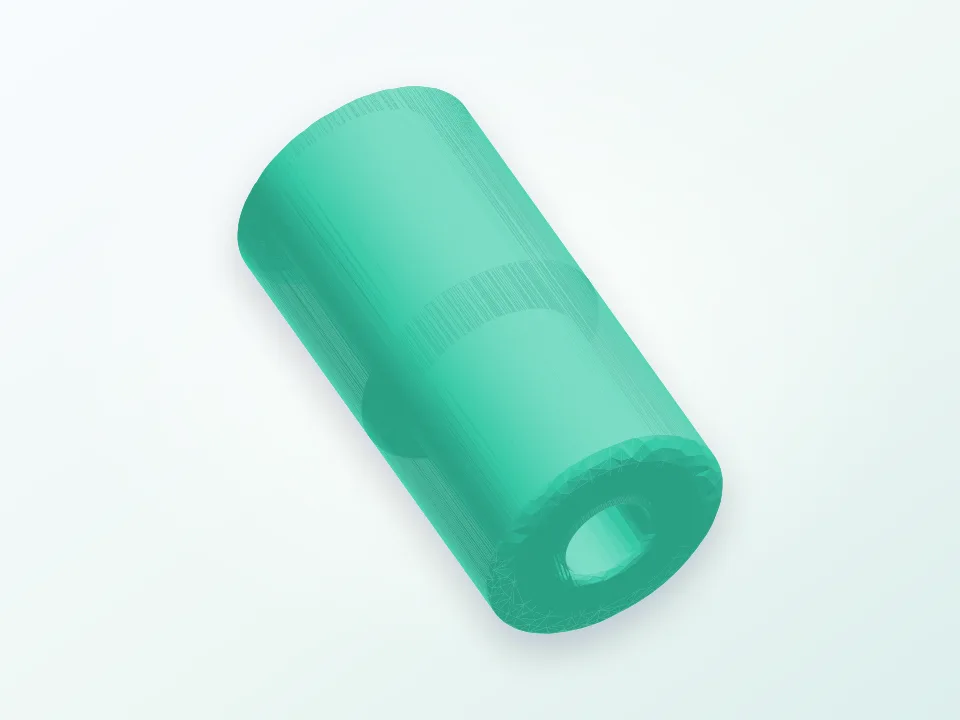 4mm PTFE coupler 3D model preview