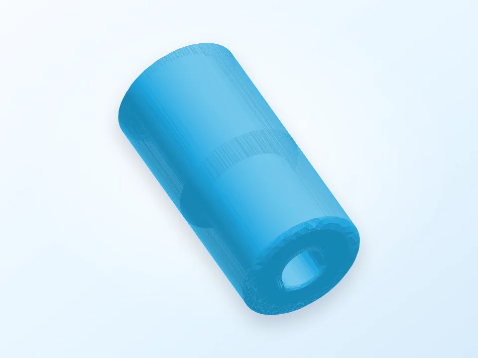 4mm PTFE coupler 3D model preview