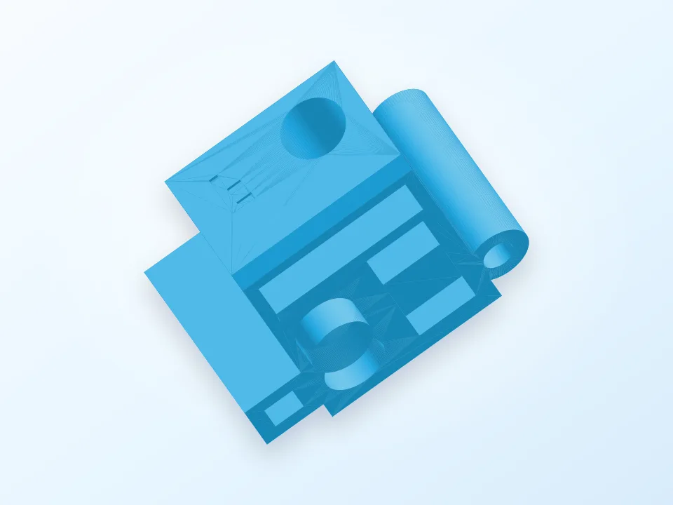 Test object for accuracy check 3D model preview