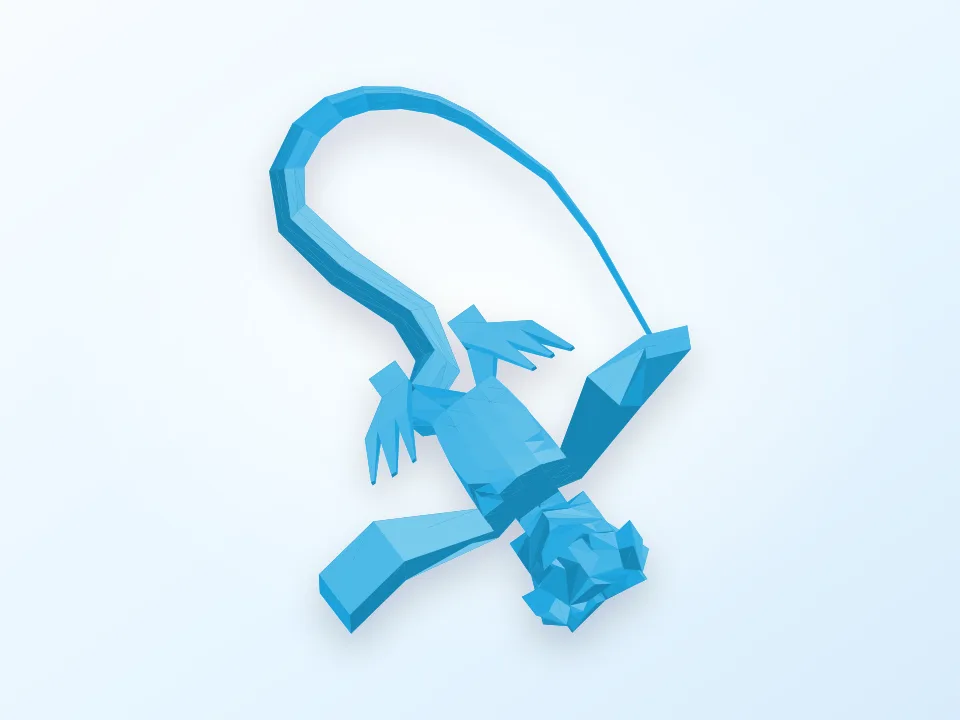 Weird dog 3D model preview