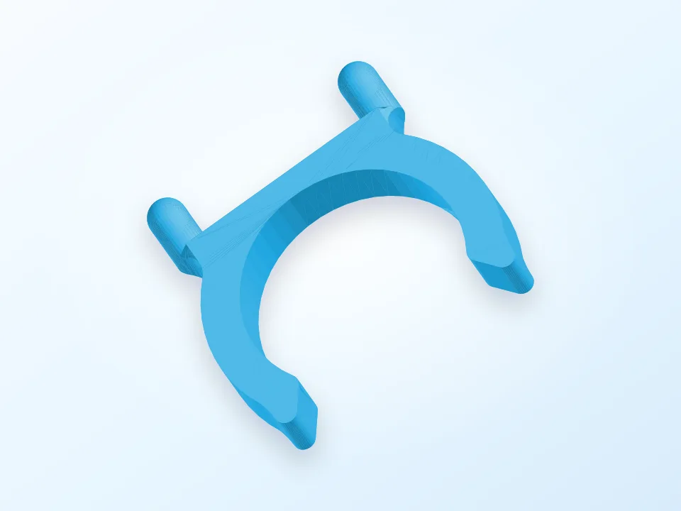 Peg Board Holders 1" 3D model preview
