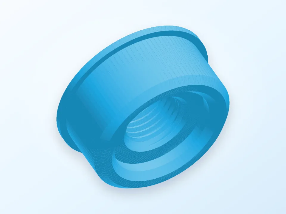 Dremel 43mm (Eurohals) adapter for Drillpress 3D model preview