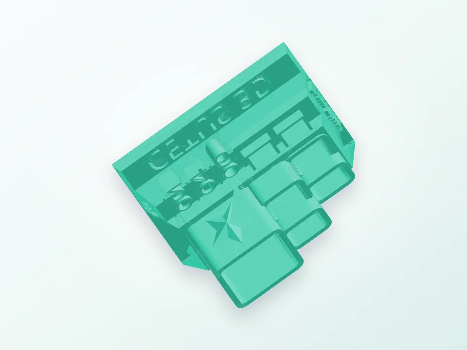 Cetus 3D Tool Rack 3D model preview