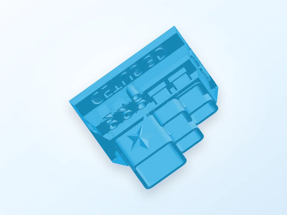 Cetus 3D Tool Rack 3D model preview