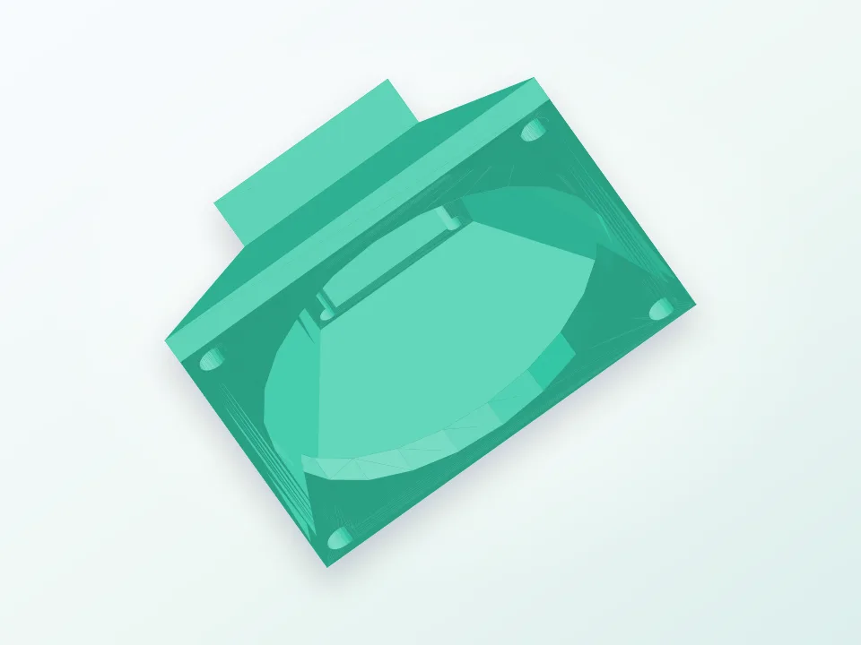 soporte ventilador laser 3D model preview
