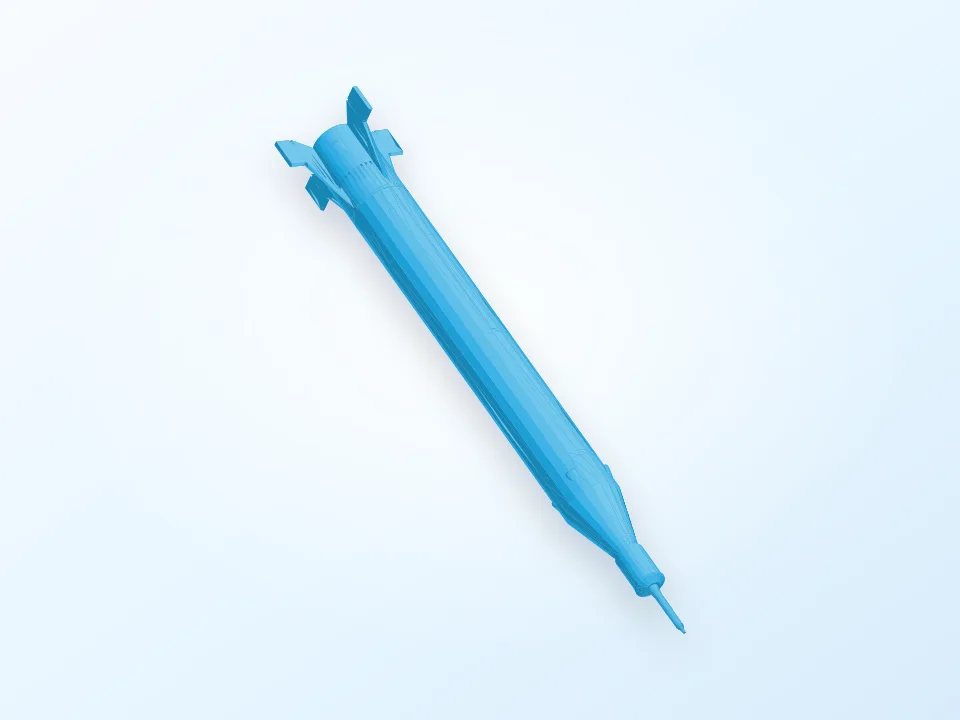 Jupiter-C Rocket (from NASA) 3D model preview