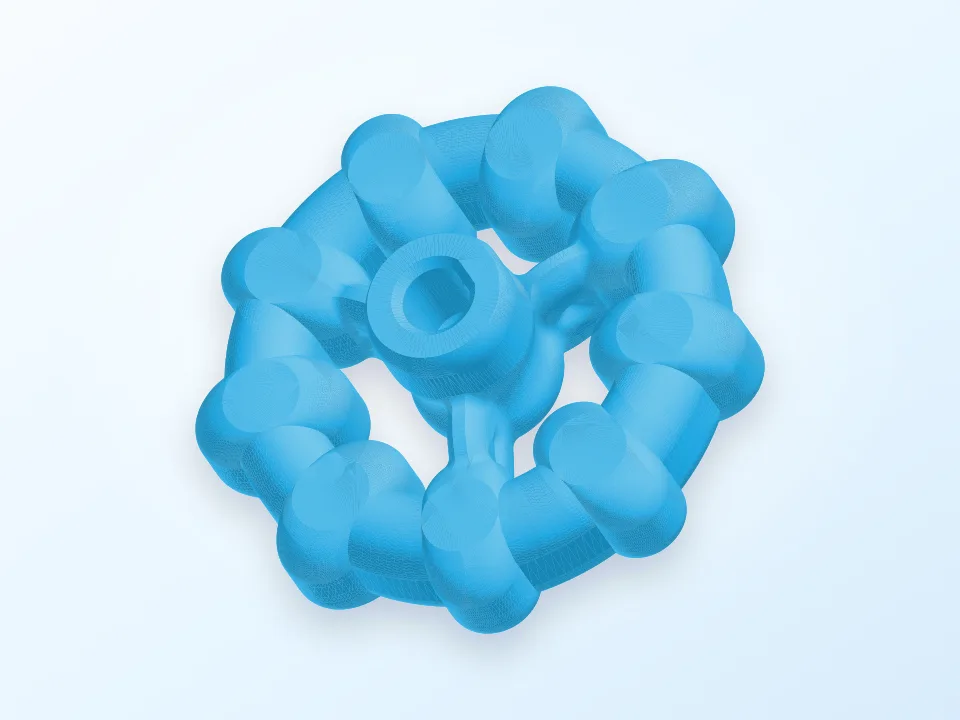 Extruder hand knob (for Bowden extruder setups) 3D model preview
