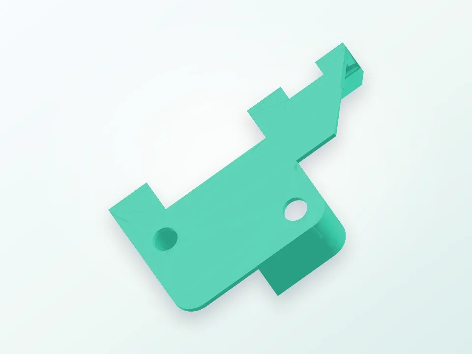 détécteur de fin de filament / filament runout sensor 3D model preview