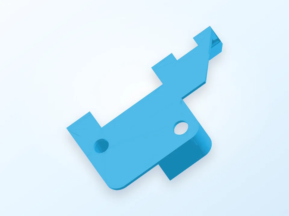 détécteur de fin de filament / filament runout sensor 3D model preview