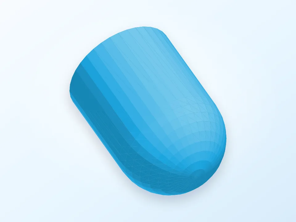 Hand held massage device 3D model preview