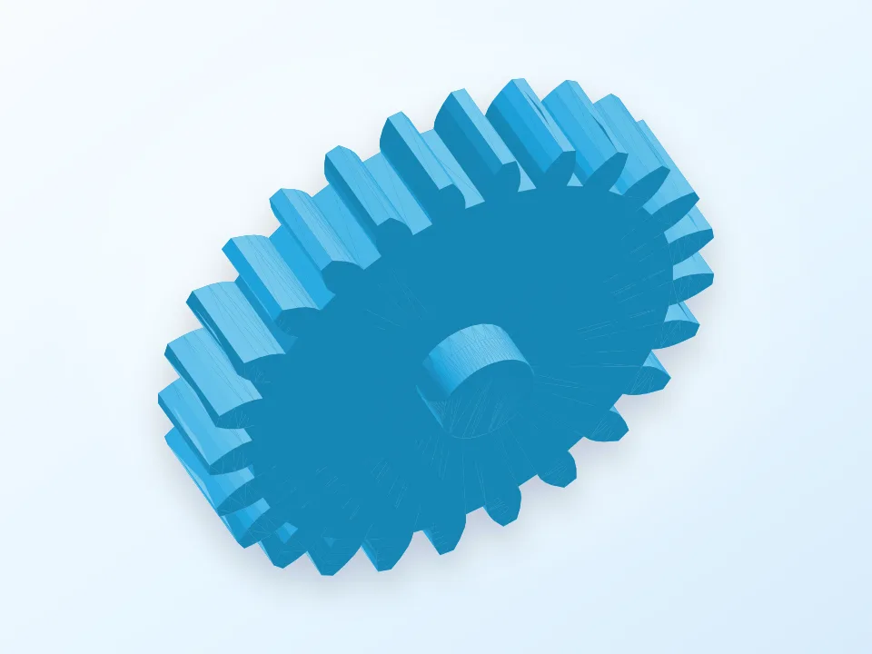 Simple Gear Test 3D model preview