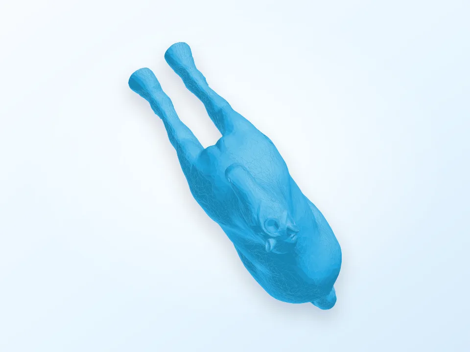 unicorn 3D model preview