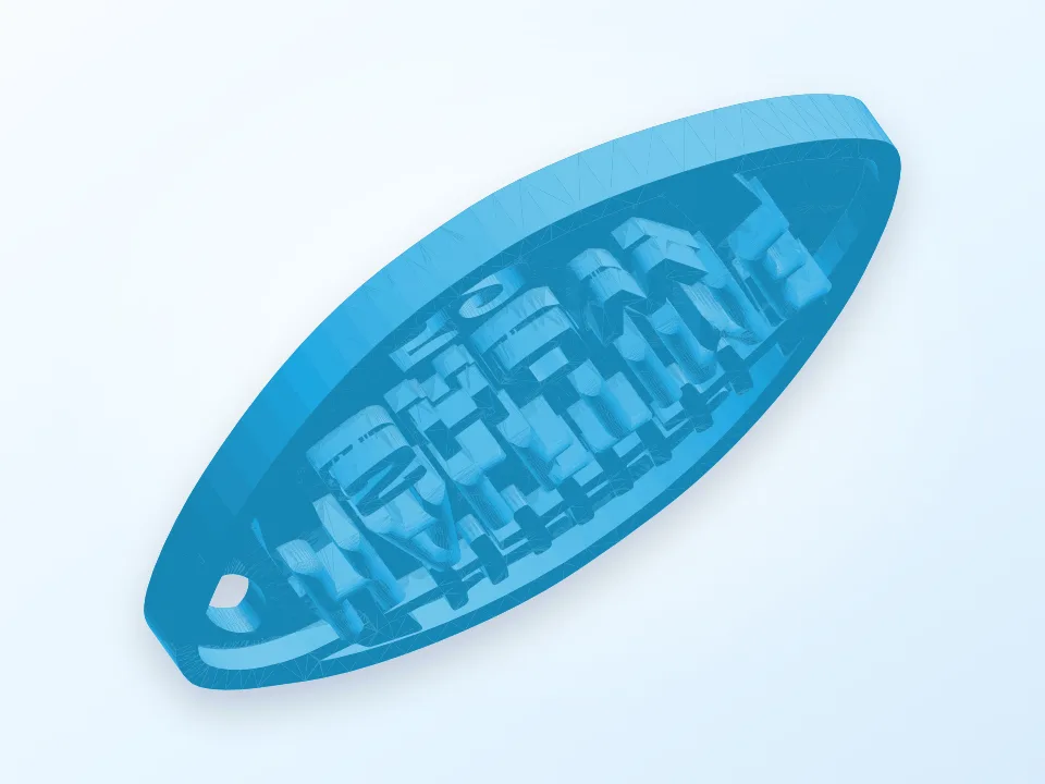 Official Super Bowl 52 Halftime Show Keychain 3D model preview