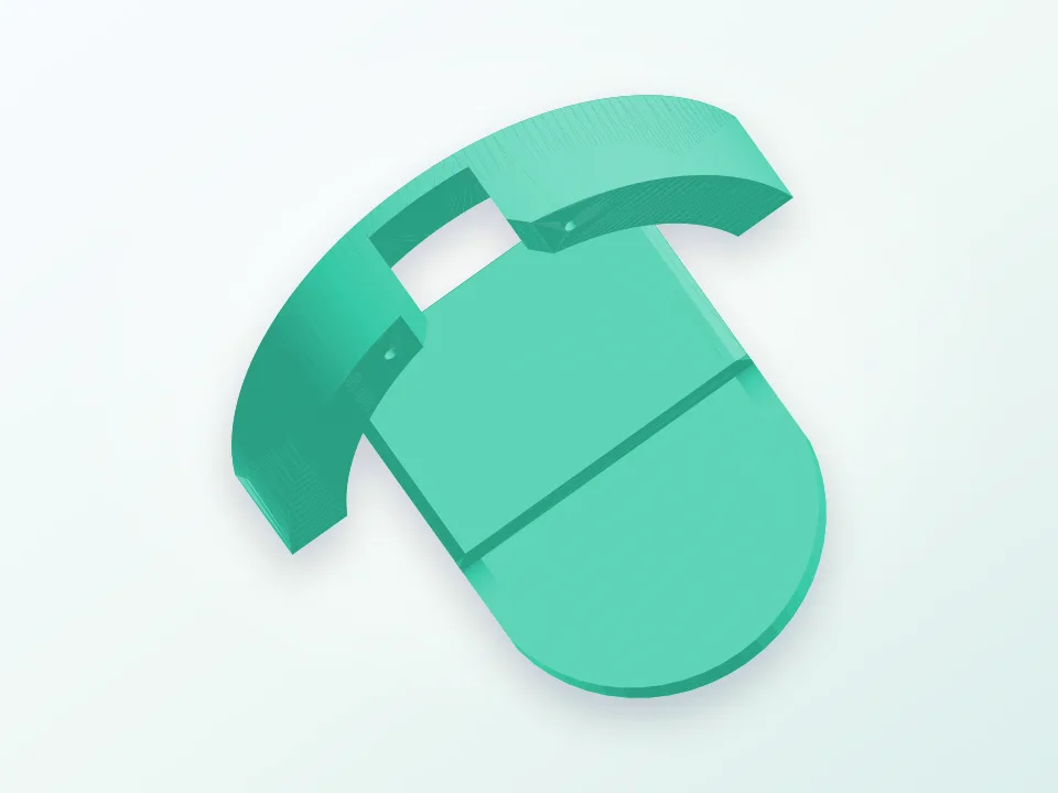 Bluetooth Clip for ATH-M50 3D model preview