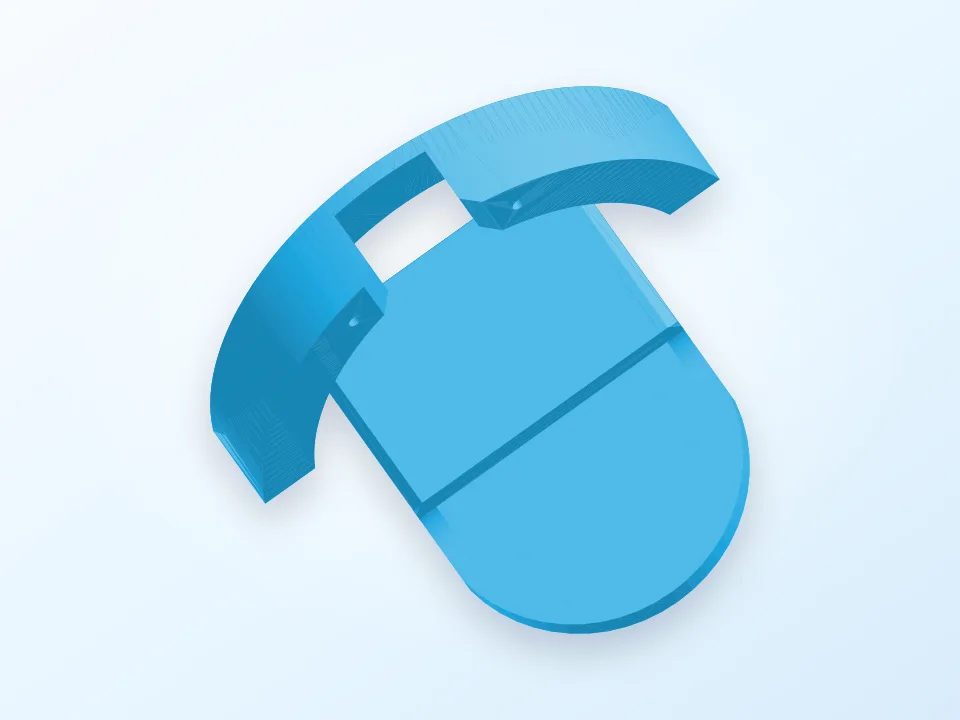 Bluetooth Clip for ATH-M50 3D model preview