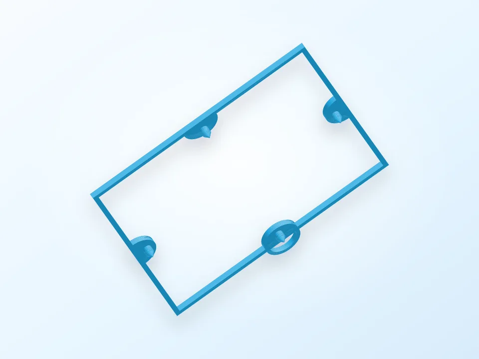 5" Target Hanger (2PCS) 3D model preview