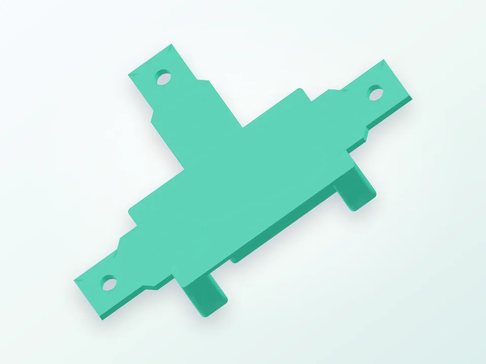 MicroWhoop AKK A3 VTX Mount 3D model preview