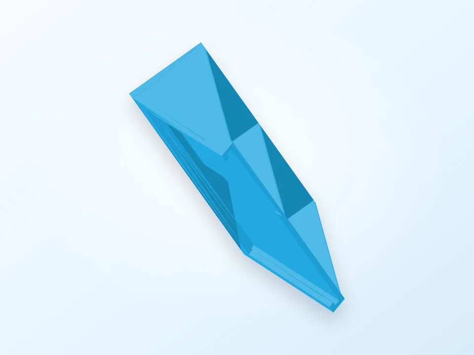 Tabletop Sign 3D model preview
