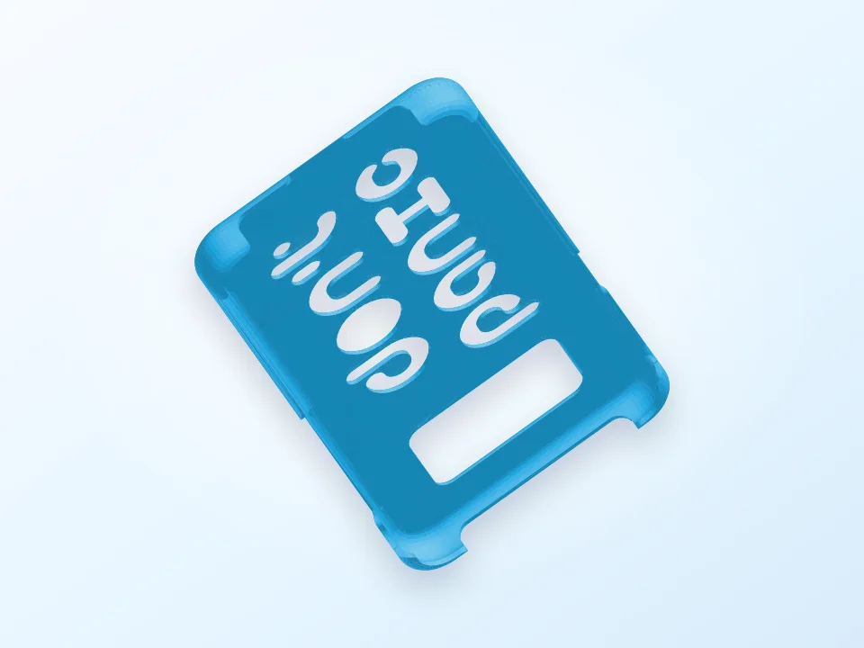 don't panic case 3D model preview