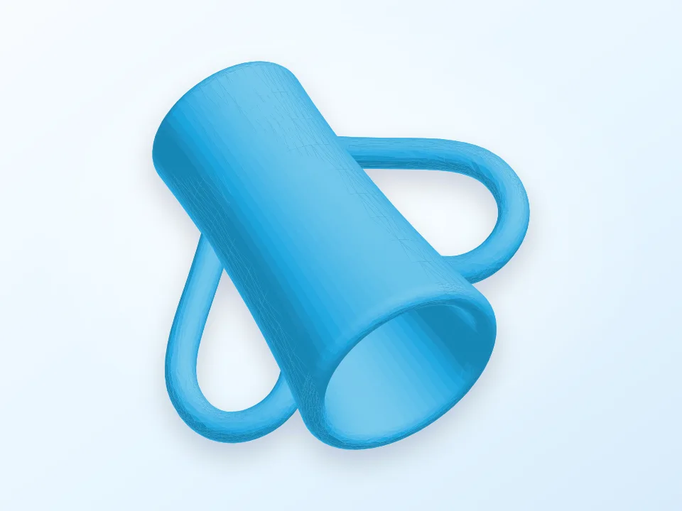 vase with date 3D model preview