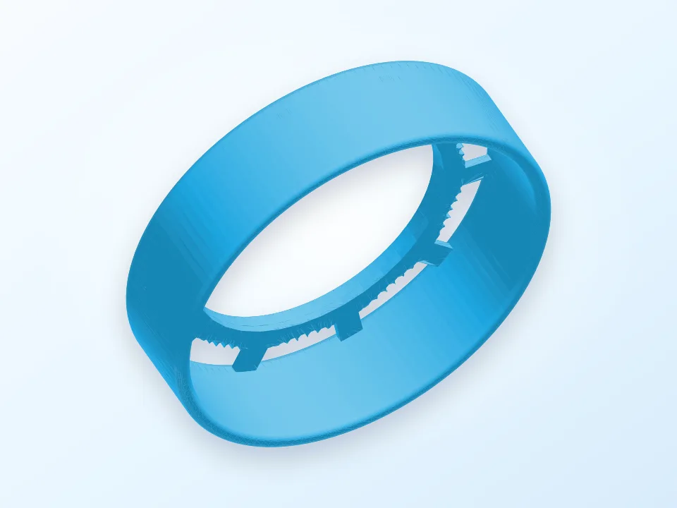 55mm threaded wide angle lens hood for video and still cameras 3D model preview