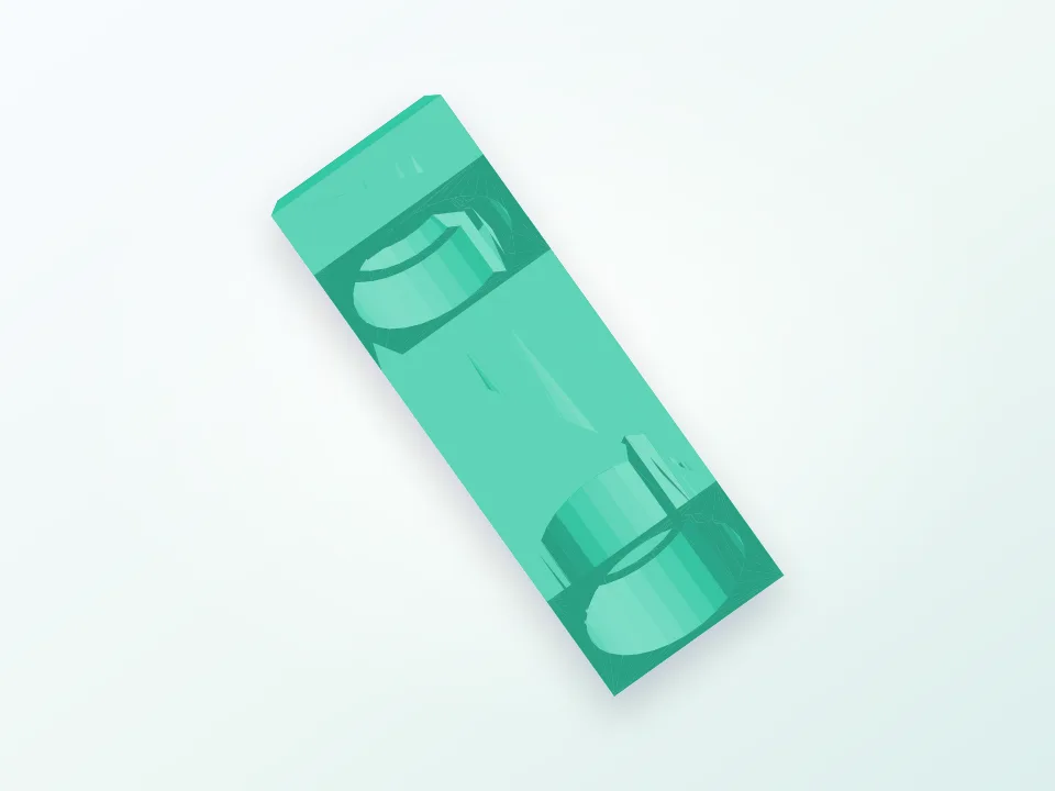 poor man's power bank // 18650 battery 3D model preview
