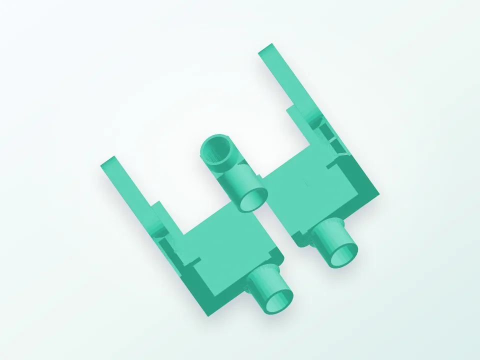 Air compressor part cooler 3D model preview