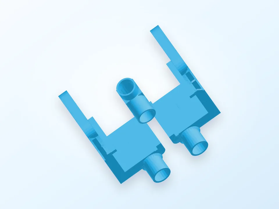 Air compressor part cooler 3D model preview