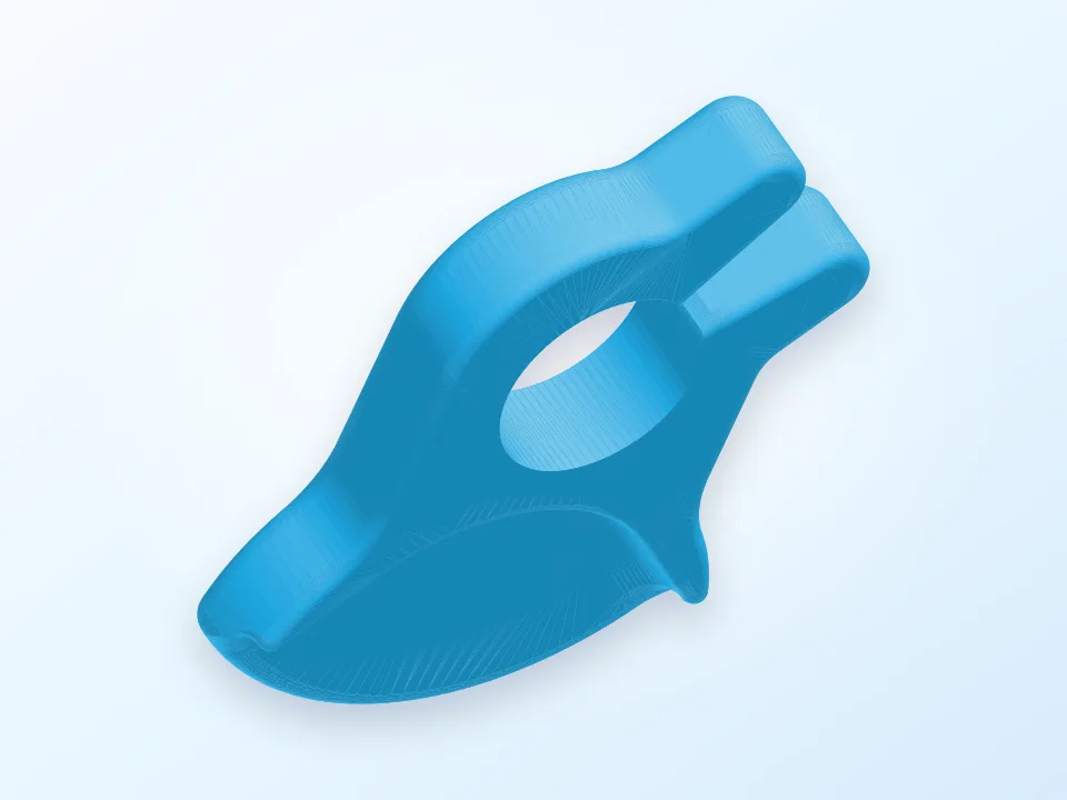 Bread bag clip 3D model preview