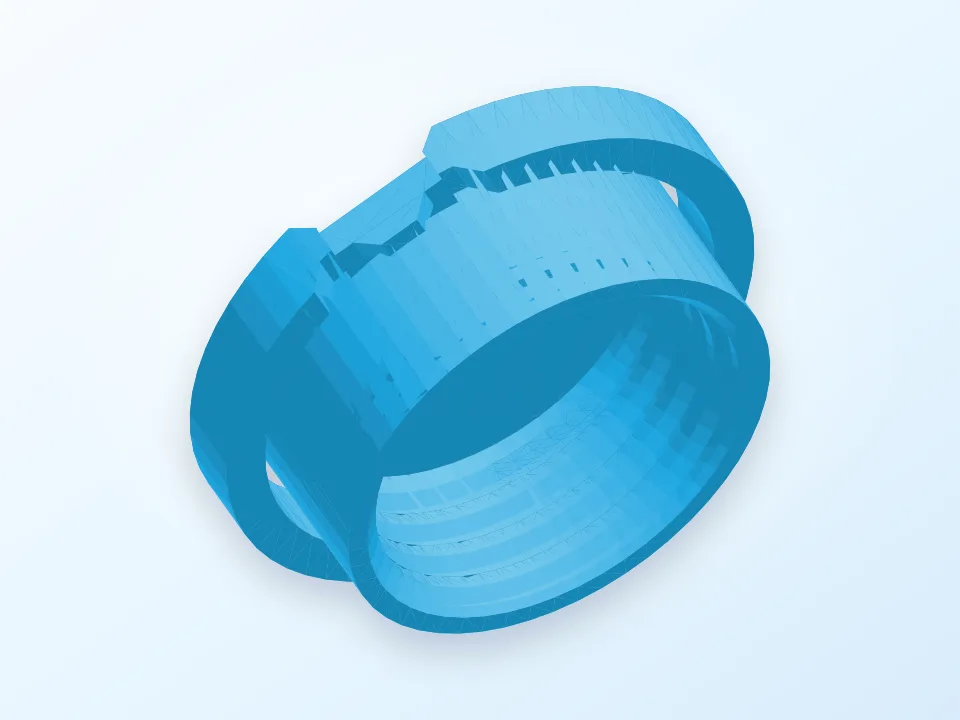 5 gal pour cap 3D model preview