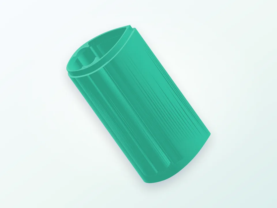 Streamlined strut cover for 1/2" tubing 3D model preview