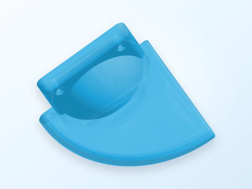 Thru wall filament guide 3D model preview