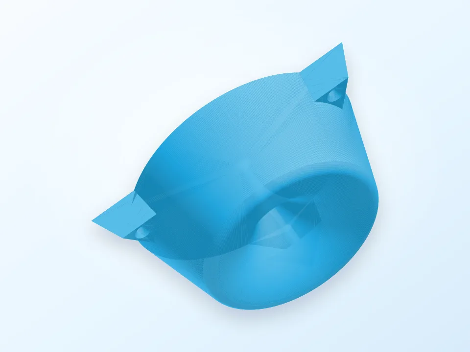 filament strain relief 3D model preview