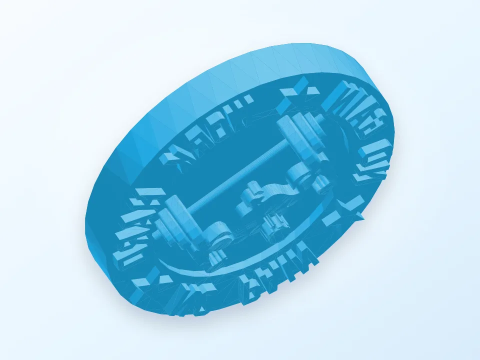 Escudo Motivacional 3D model preview