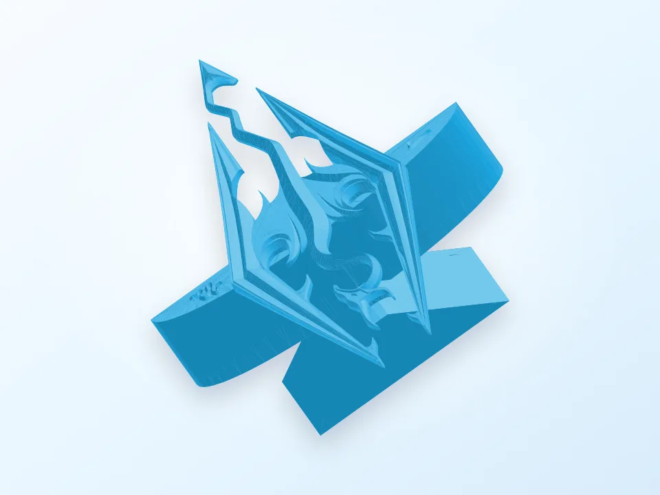 Skyrim Headphones holder of the Dragonborn 3D model preview