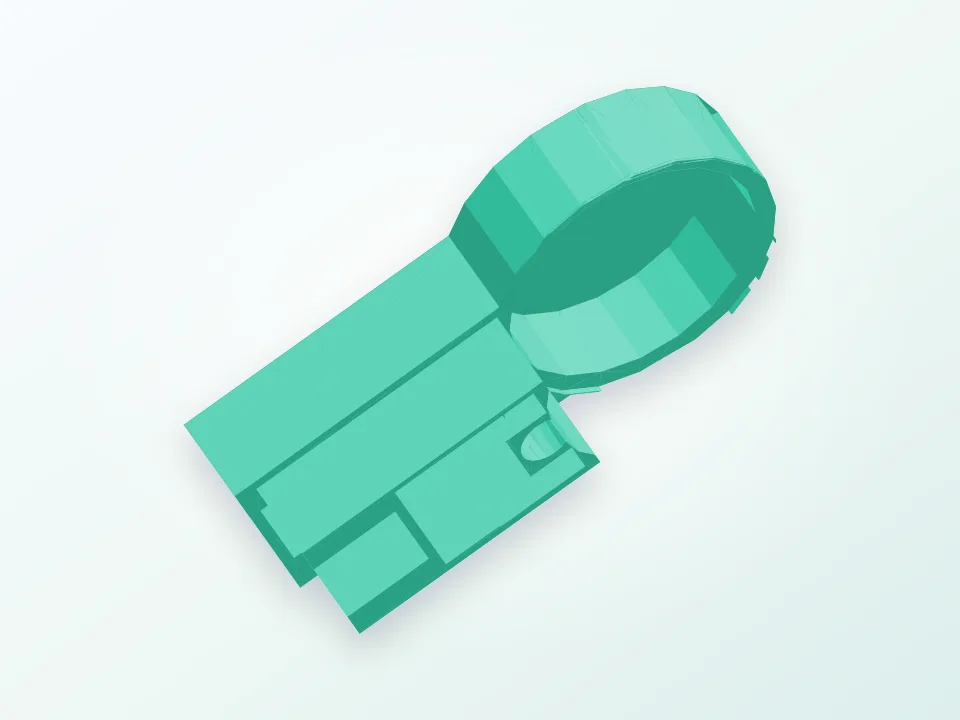 bathroom screen hinge 3D model preview