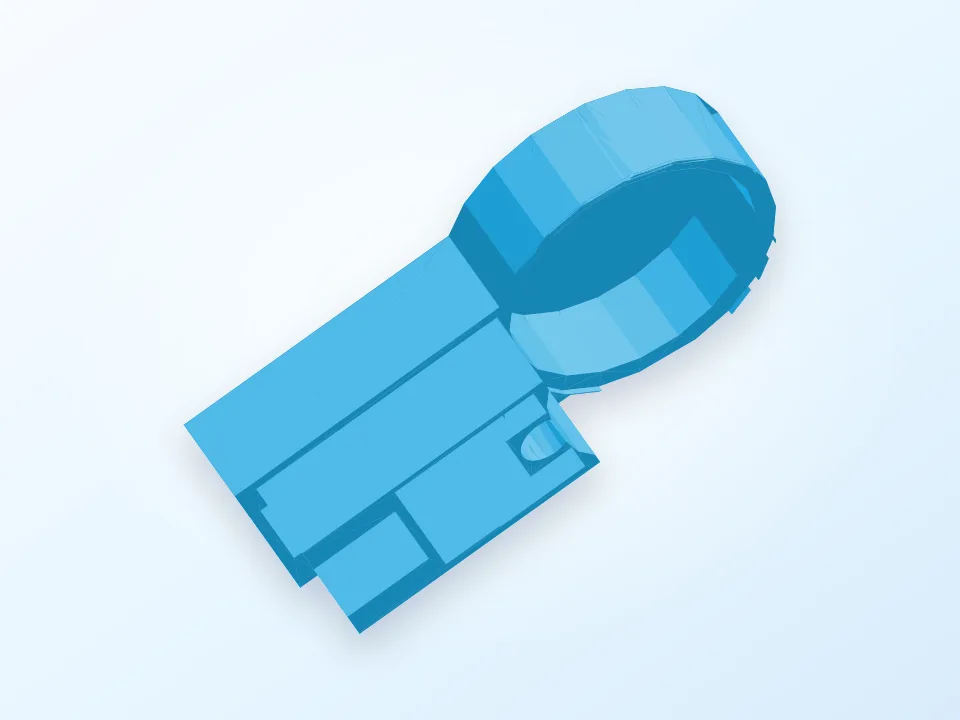 bathroom screen hinge 3D model preview