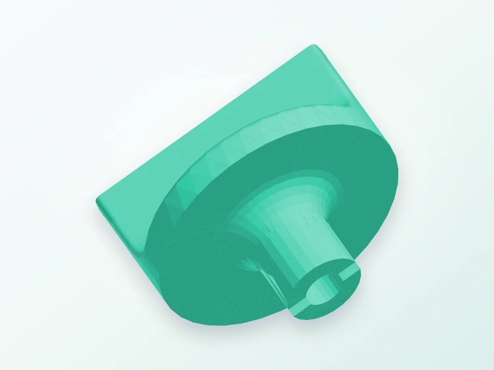 washing machine knob 3D model preview