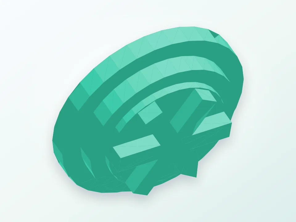 star knob 3D model preview