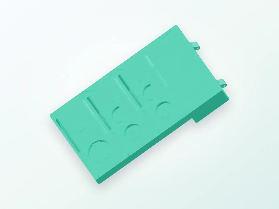 Magnetic parts tray 3D model preview