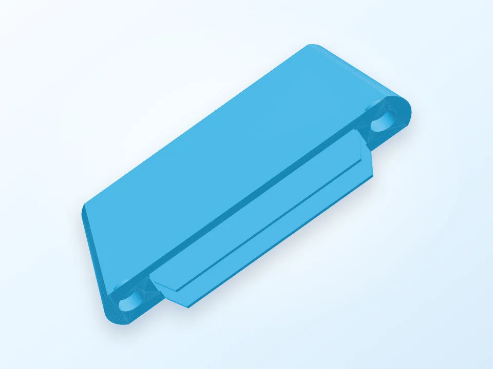 Magnetic Business Card Holder 3D model preview