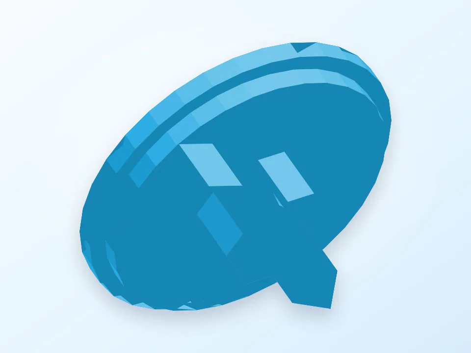 Simple Knob / Perilla sencilla 3D model preview