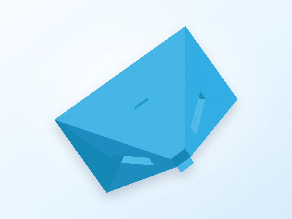 Coloured 3D Cube/Dice Assembly 3D model preview