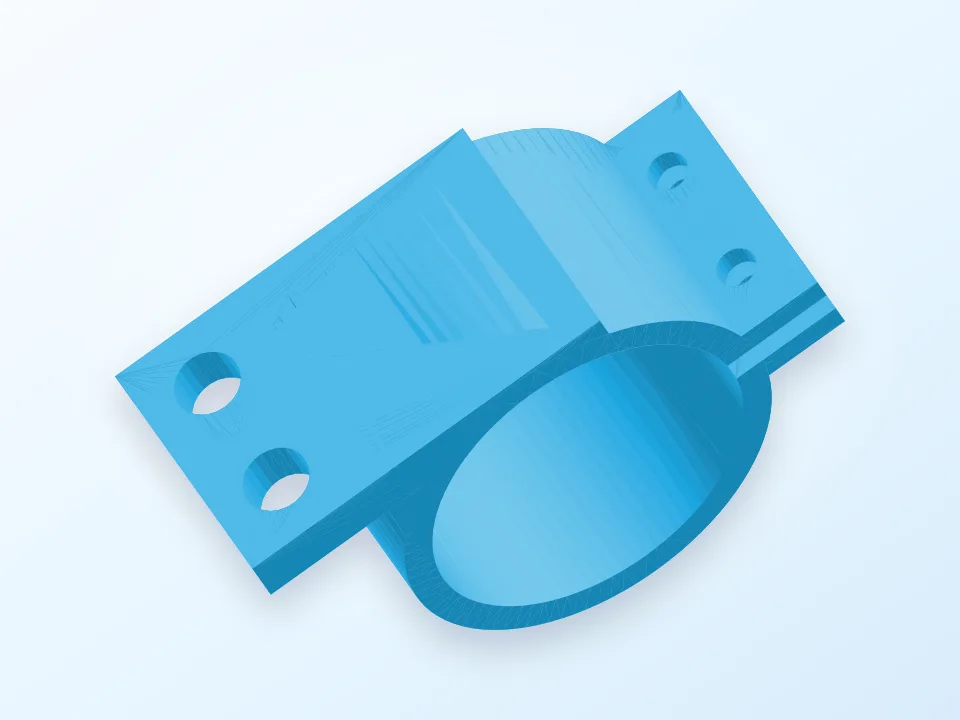 Mount for mini air pump motor 3D model preview