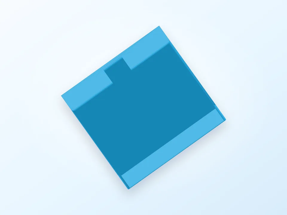 Uno Card Holder 3D model preview