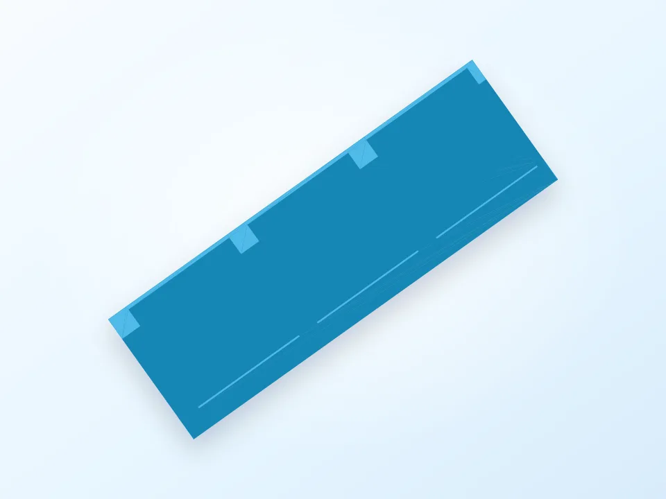 Catan card holder v1- Left side 3D model preview
