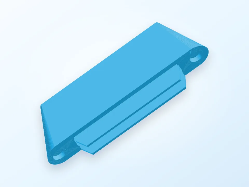 Magnetic Business Card Holder v2 3D model preview