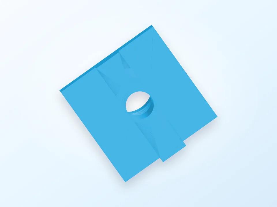 2020 profile right angle bracket 3D model preview