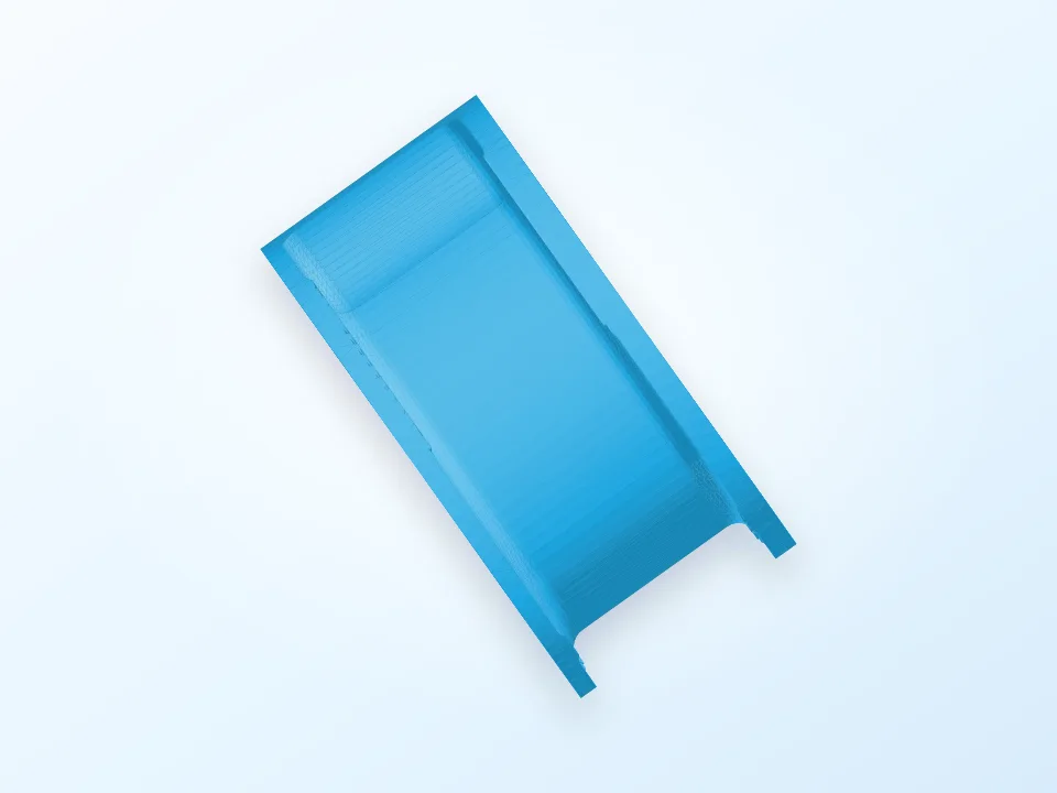 3D preview of a filament spool rack